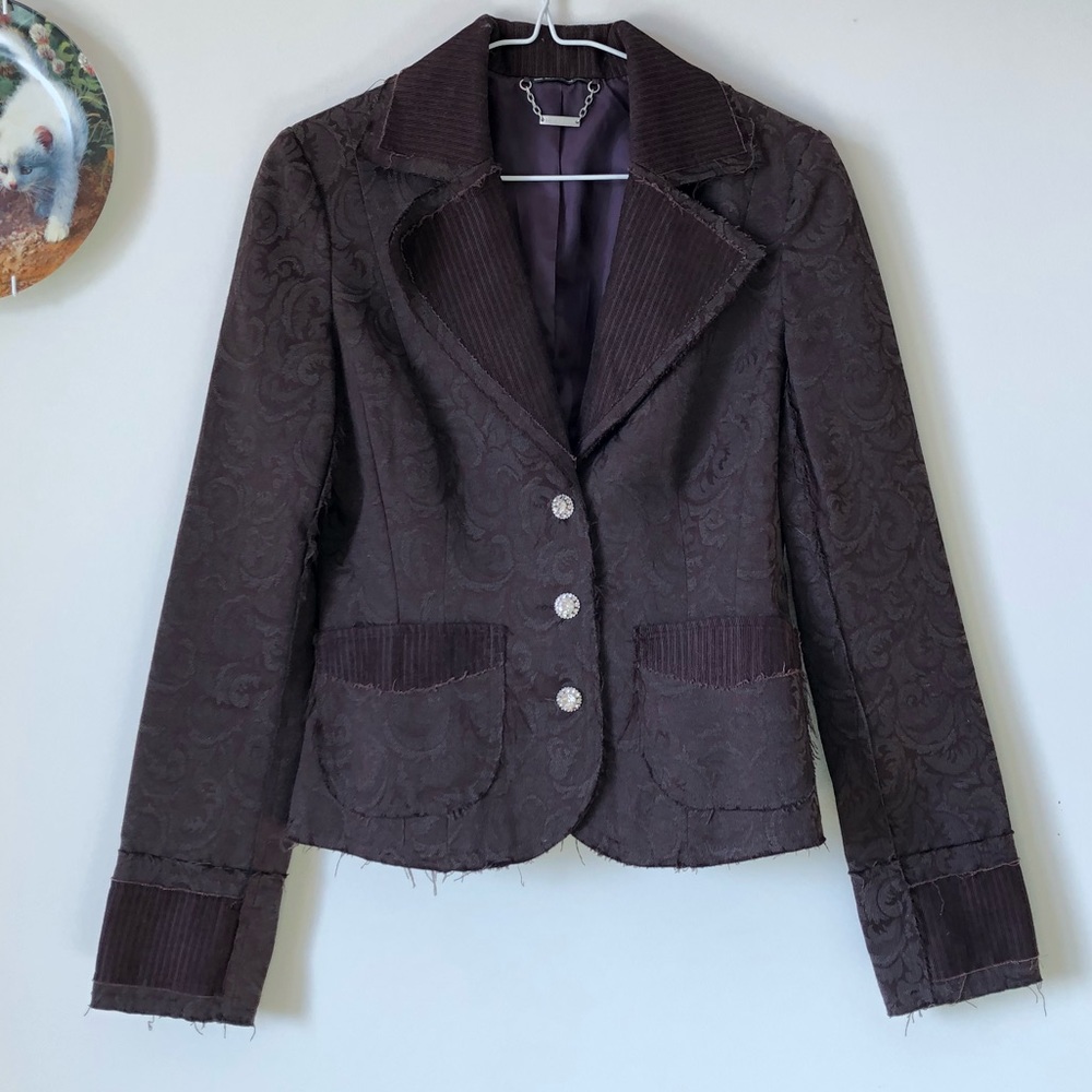 David Bitton jacquard blazer - size small